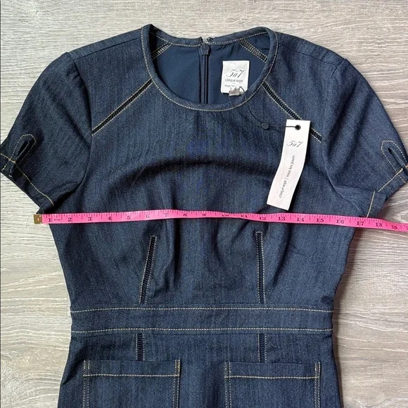 NEW Cinq à Sept Giana Stretch Denim Minidress 4 - Picture 11 of 13